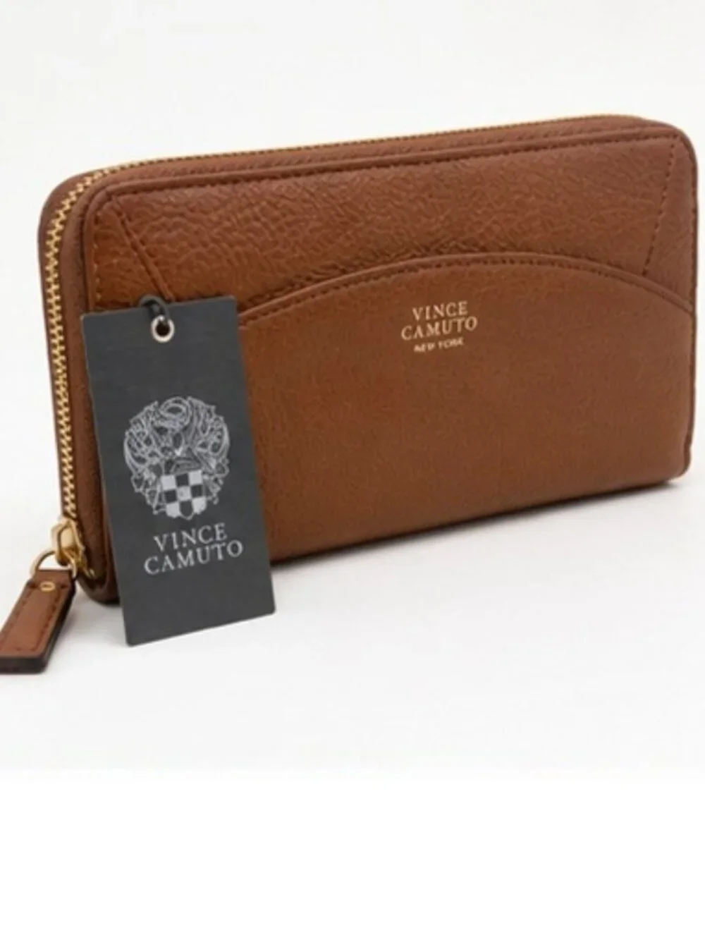 Vince Camuto Brown Zip Around Continental Wallet – NWT